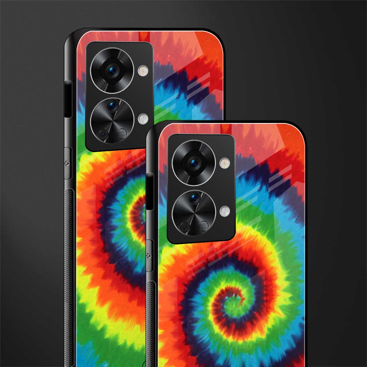 tie and dye glass case for phone case | glass case for oneplus nord 2t 5g