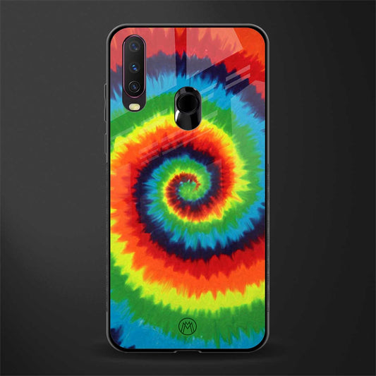 tie and dye glass case for vivo u10 image