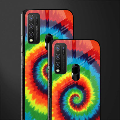 tie and dye glass case for vivo y50 image-2