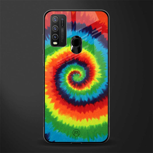 tie and dye glass case for vivo y30 image