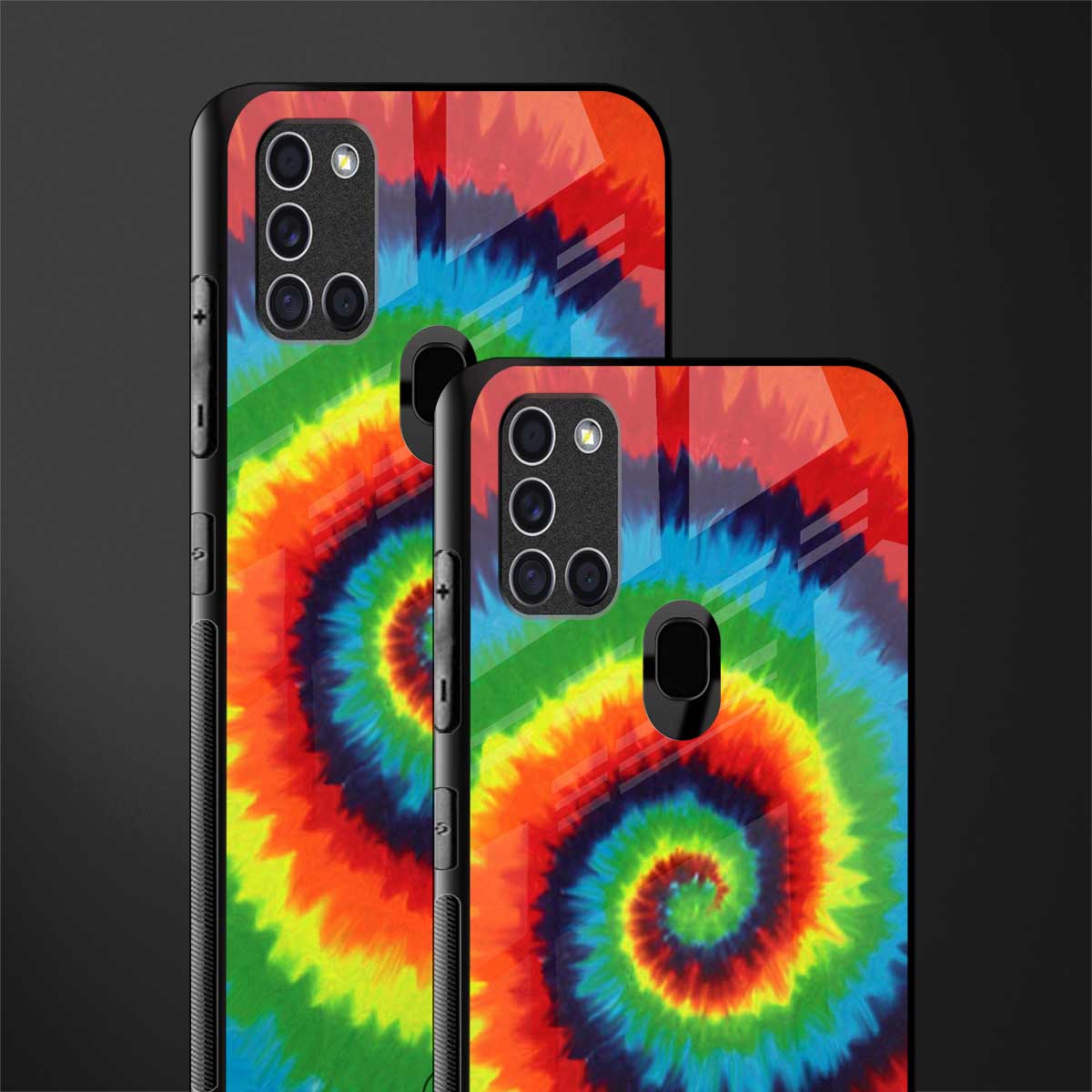 tie and dye glass case for samsung galaxy a21s image-2