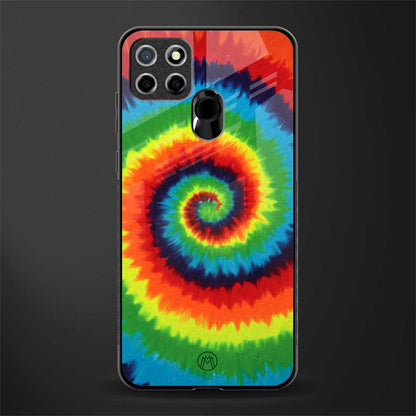 tie and dye glass case for realme narzo 30a image