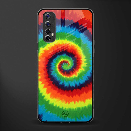 tie and dye glass case for realme 7 image