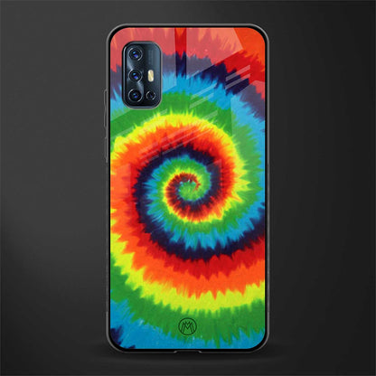 tie and dye glass case for vivo v17