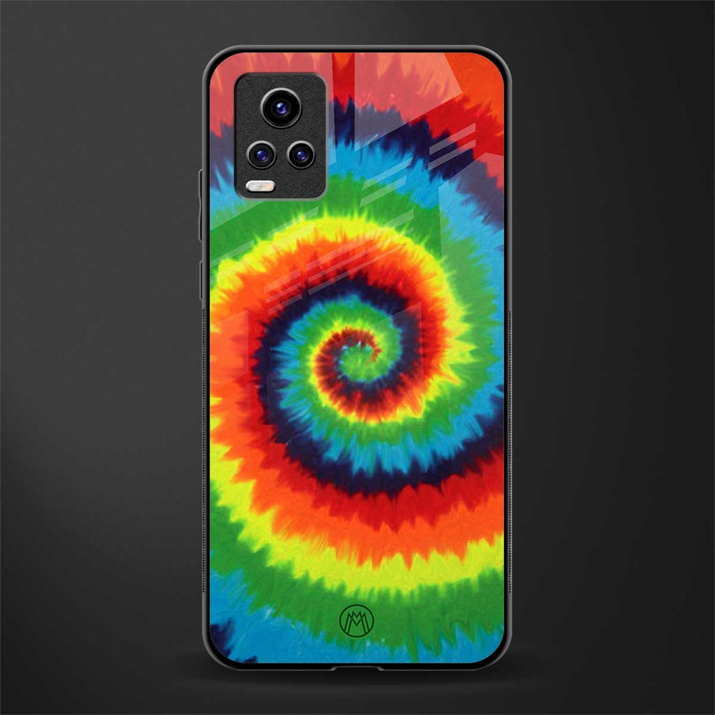 tie and dye glass case for vivo v20 image