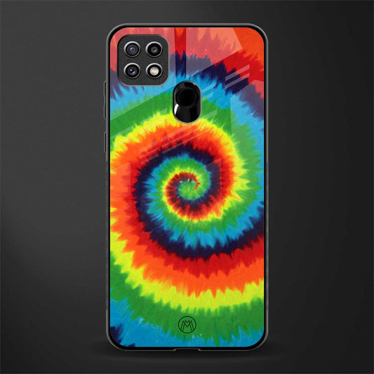tie and dye glass case for oppo a15 image