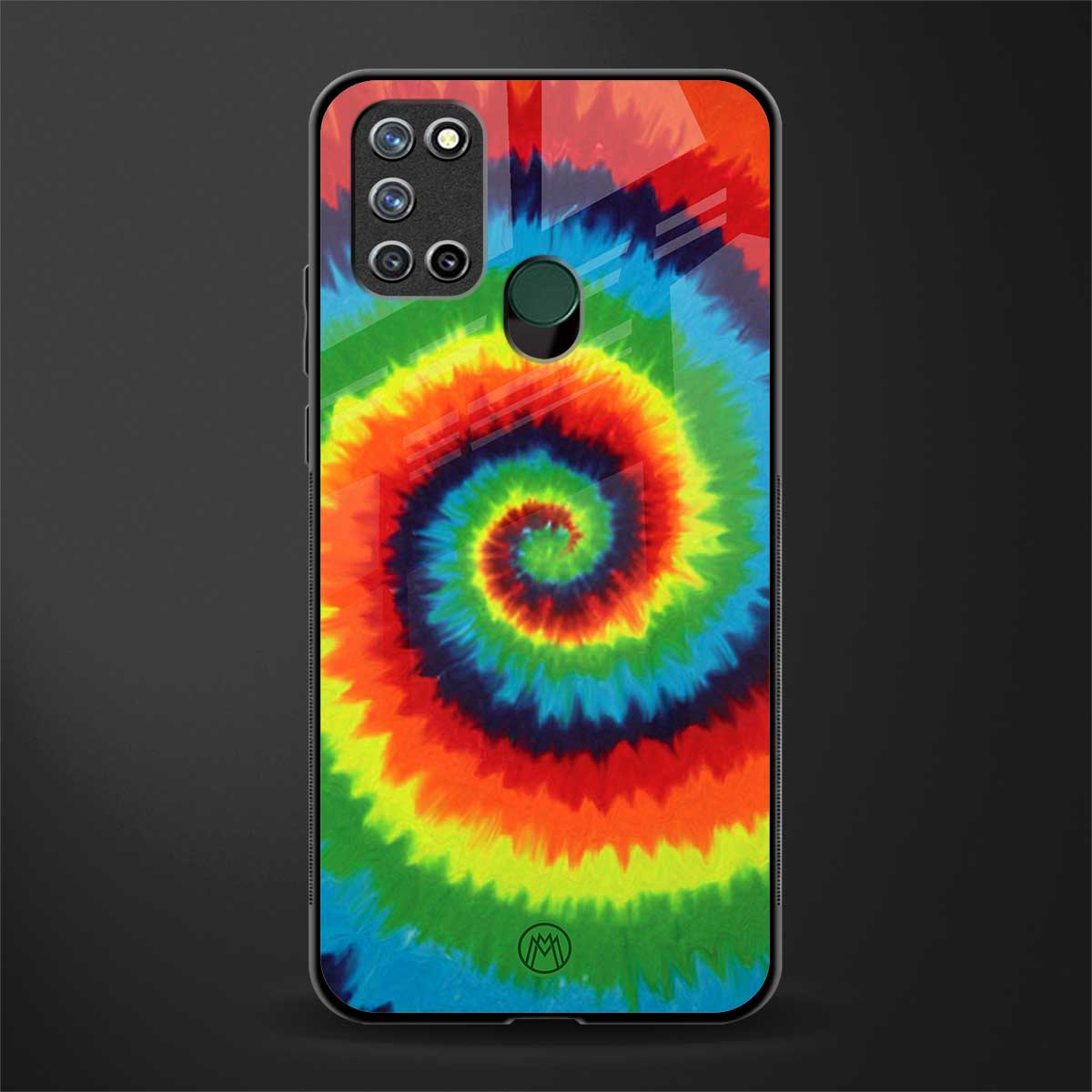 tie and dye glass case for realme 7i image