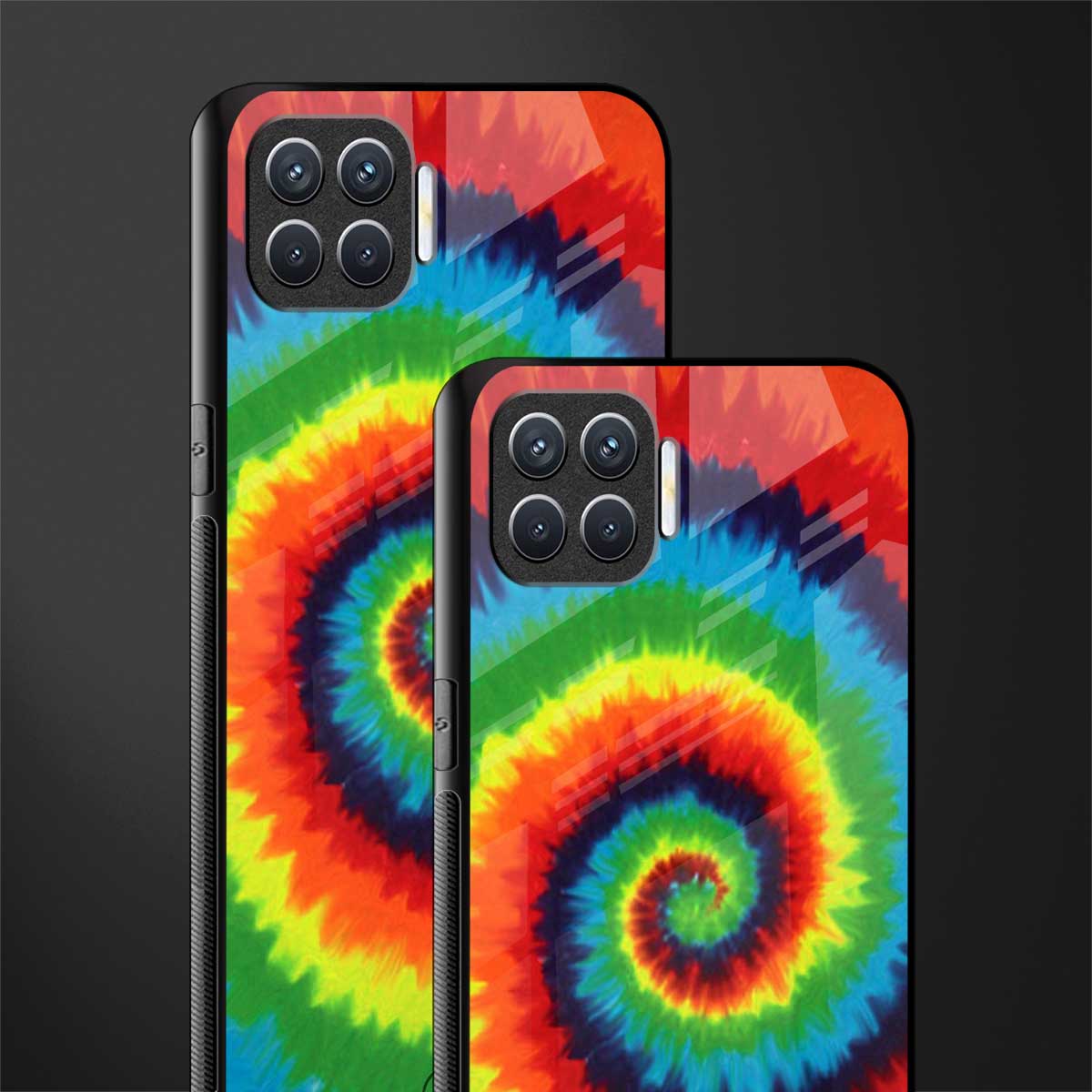 tie and dye glass case for oppo f17 image-2