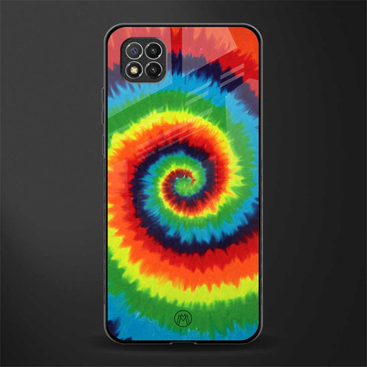 tie and dye glass case for poco c3 image