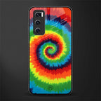 tie and dye glass case for vivo v20 se image