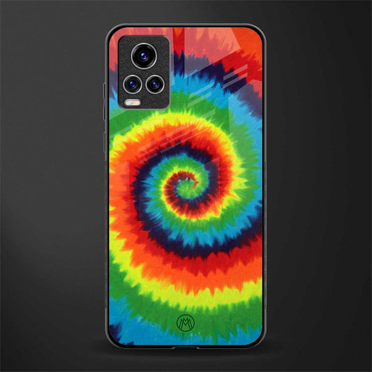 tie and dye glass case for vivo v20 pro image