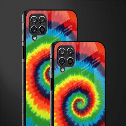 tie and dye glass case for samsung galaxy m12 image-2
