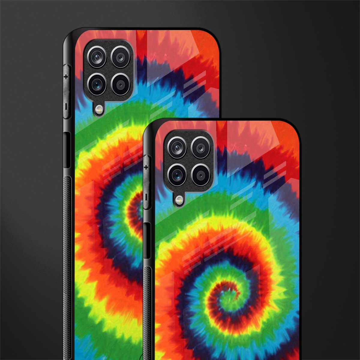 tie and dye glass case for samsung galaxy a12 image-2
