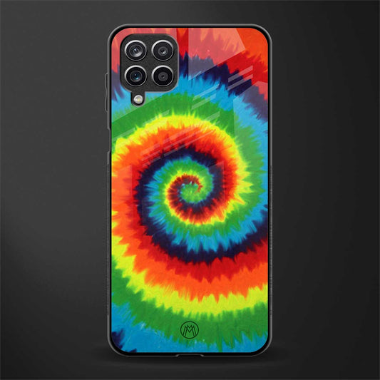 tie and dye glass case for samsung galaxy m12 image