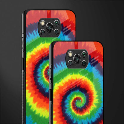 tie and dye glass case for poco x3 pro image-2