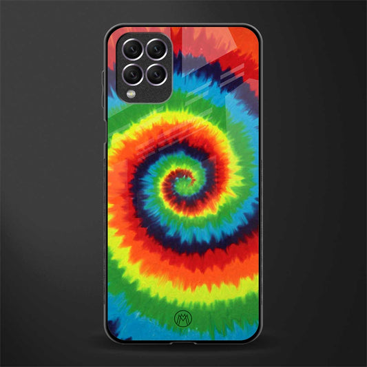 tie and dye glass case for samsung galaxy f62 image