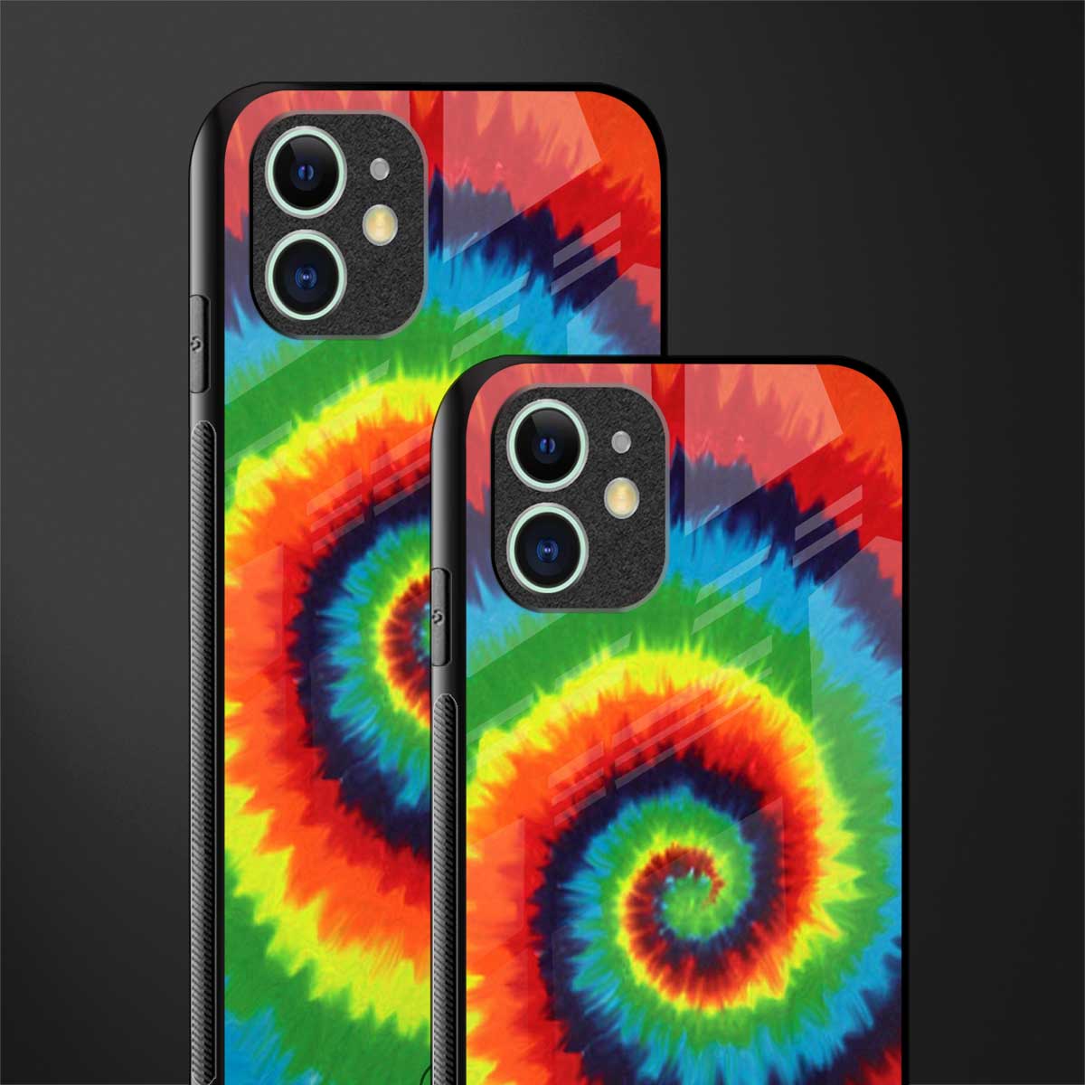 tie and dye glass case for iphone 12