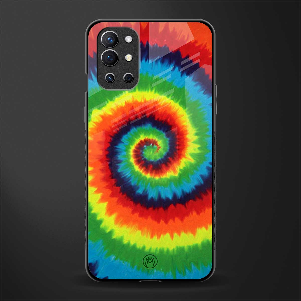 tie and dye glass case for oneplus 9r image