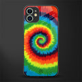 tie and dye glass case for iphone 12 mini