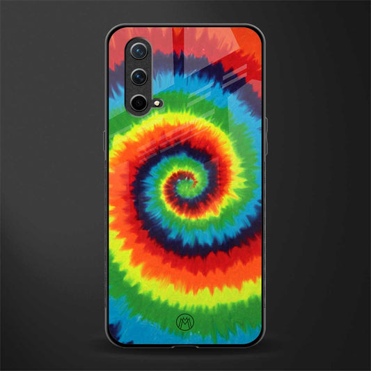 tie and dye glass case for oneplus nord ce 5g image
