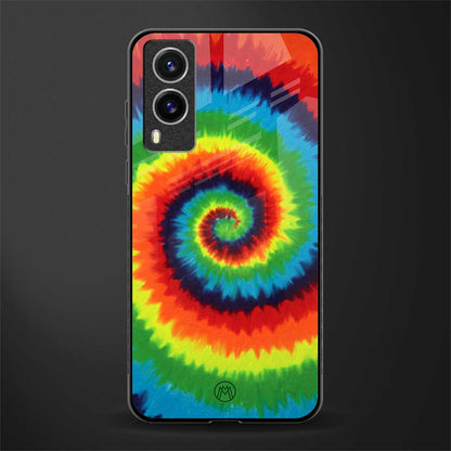 tie and dye glass case for vivo v21e 5g image