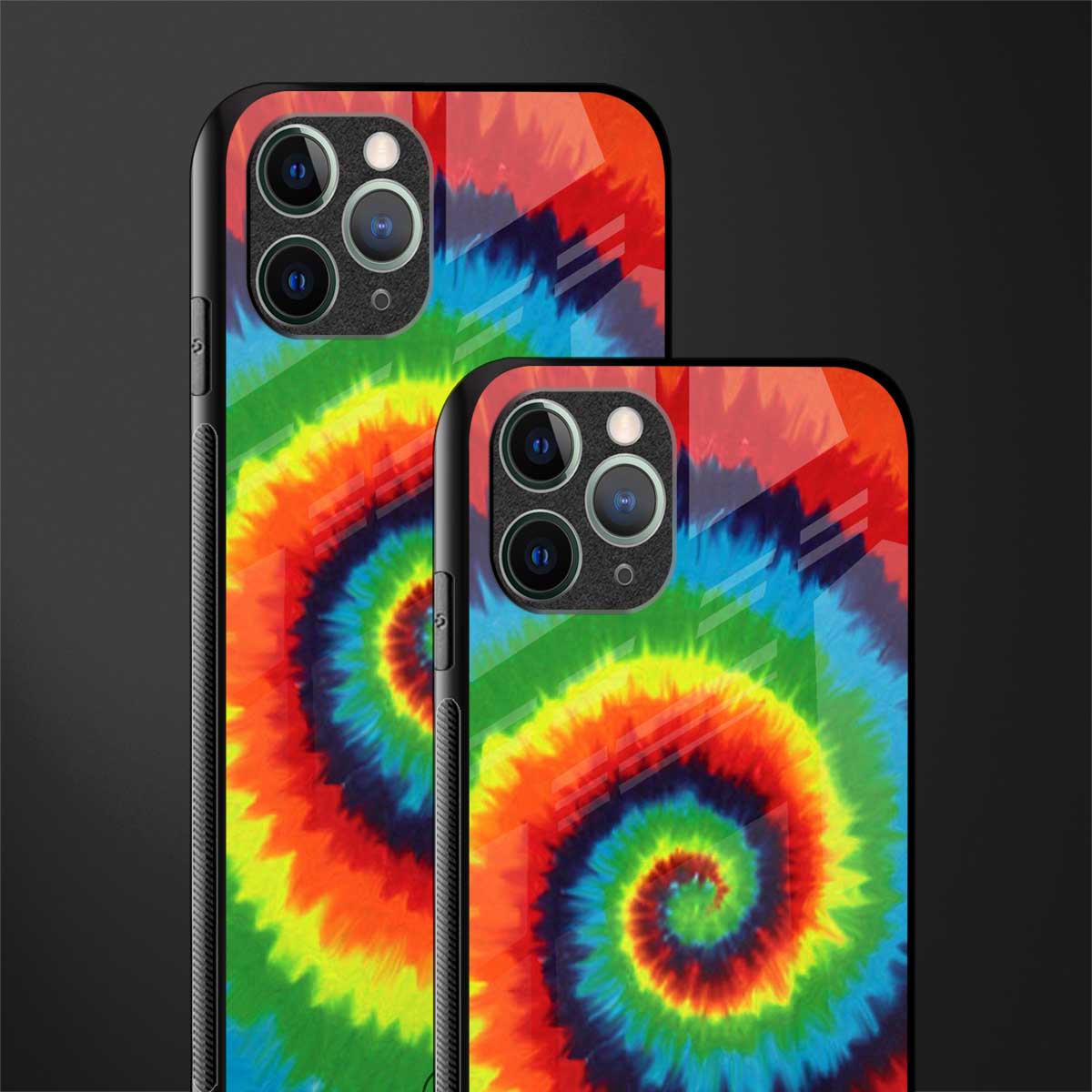 tie and dye glass case for iphone 11 pro