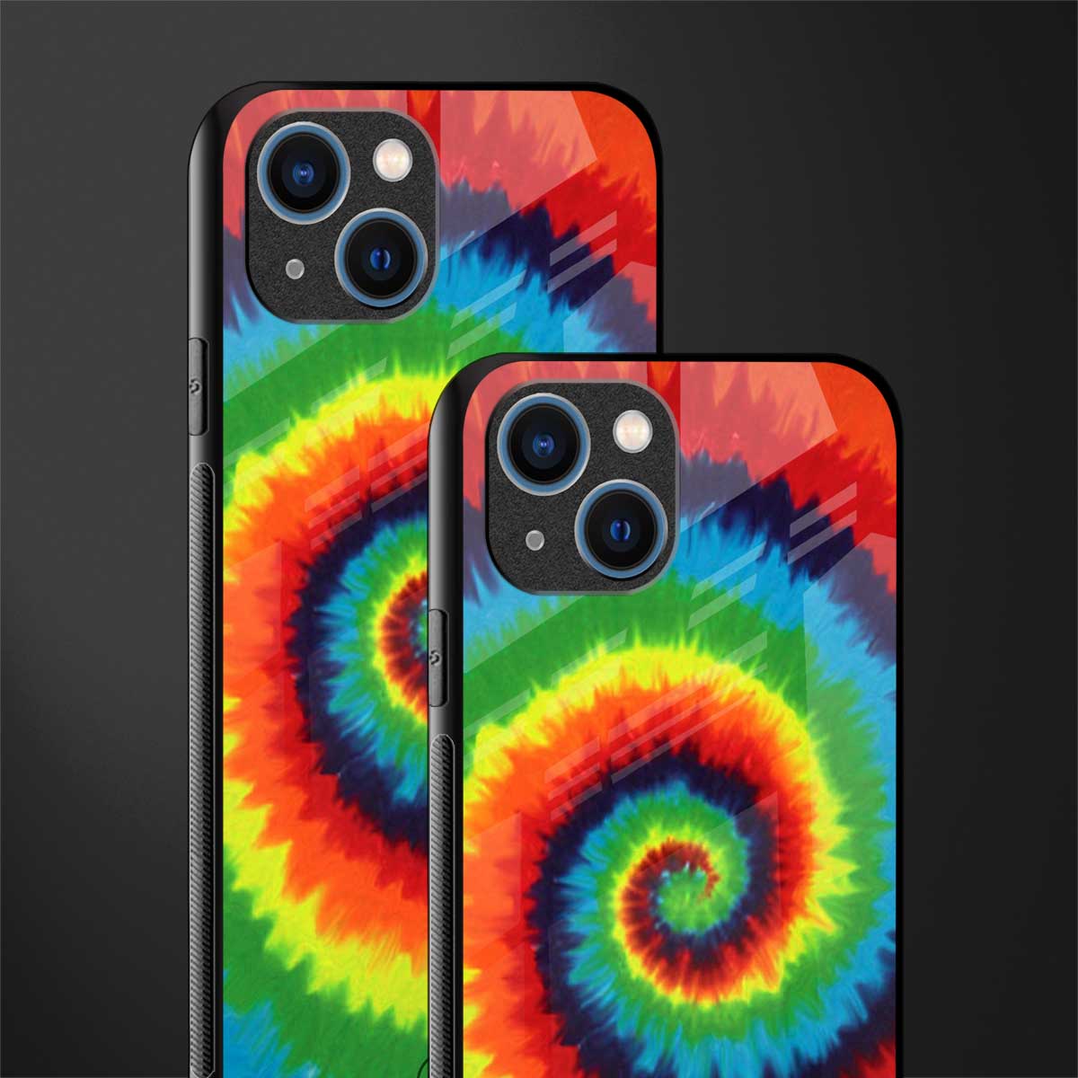 tie and dye glass case for iphone 14 plus image-2