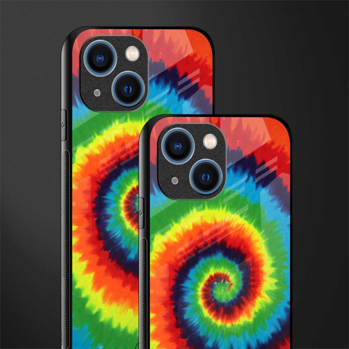 tie and dye glass case for iphone 13 mini image-2