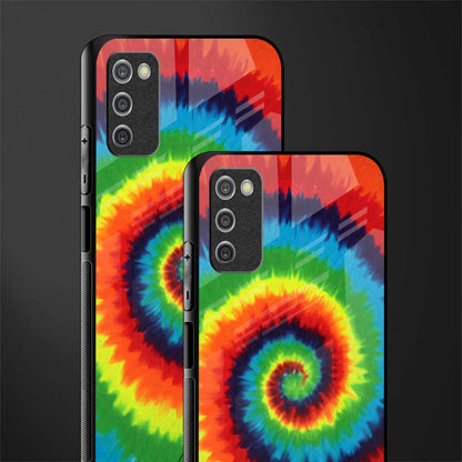tie and dye glass case for samsung galaxy a03s image-2
