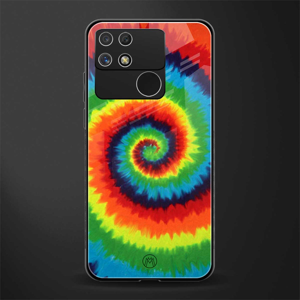 tie and dye back phone cover | glass case for realme narzo 50a