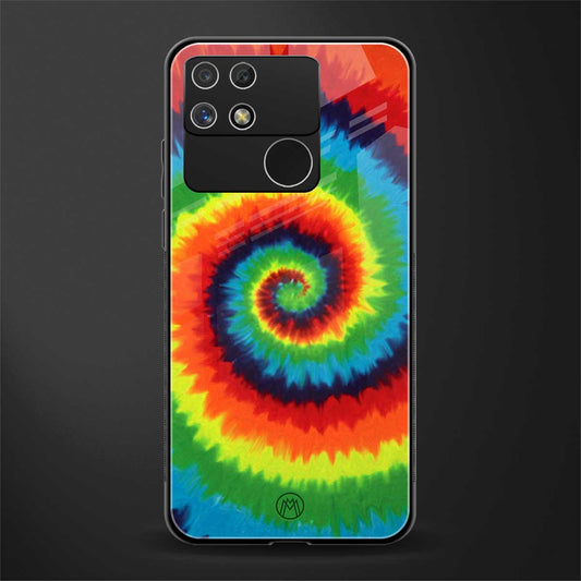 tie and dye back phone cover | glass case for realme narzo 50a