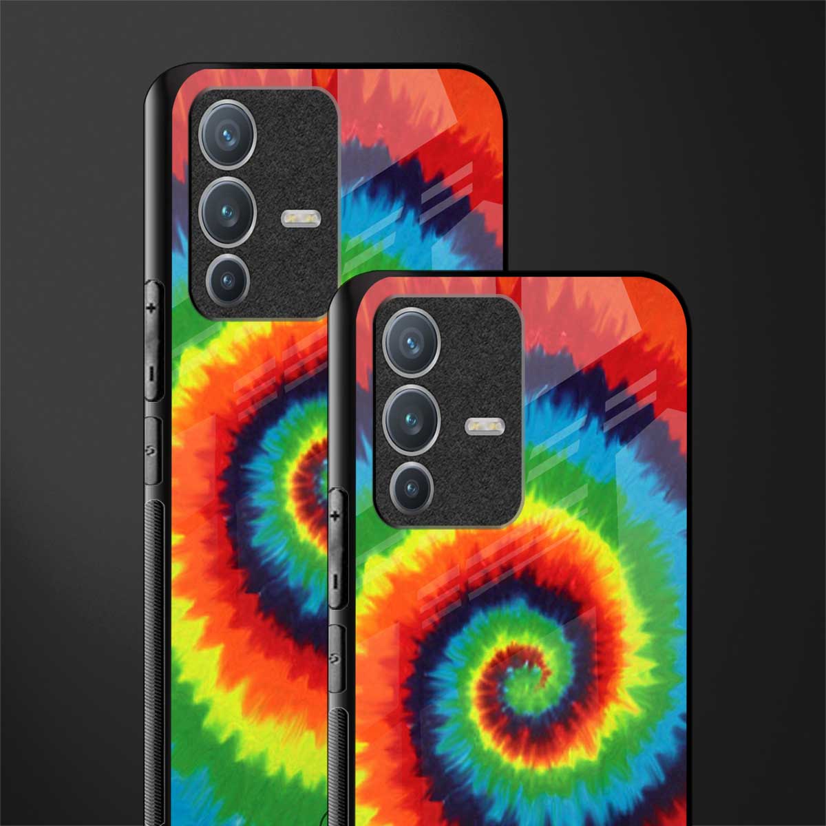 tie and dye glass case for vivo v23 pro 5g image-2