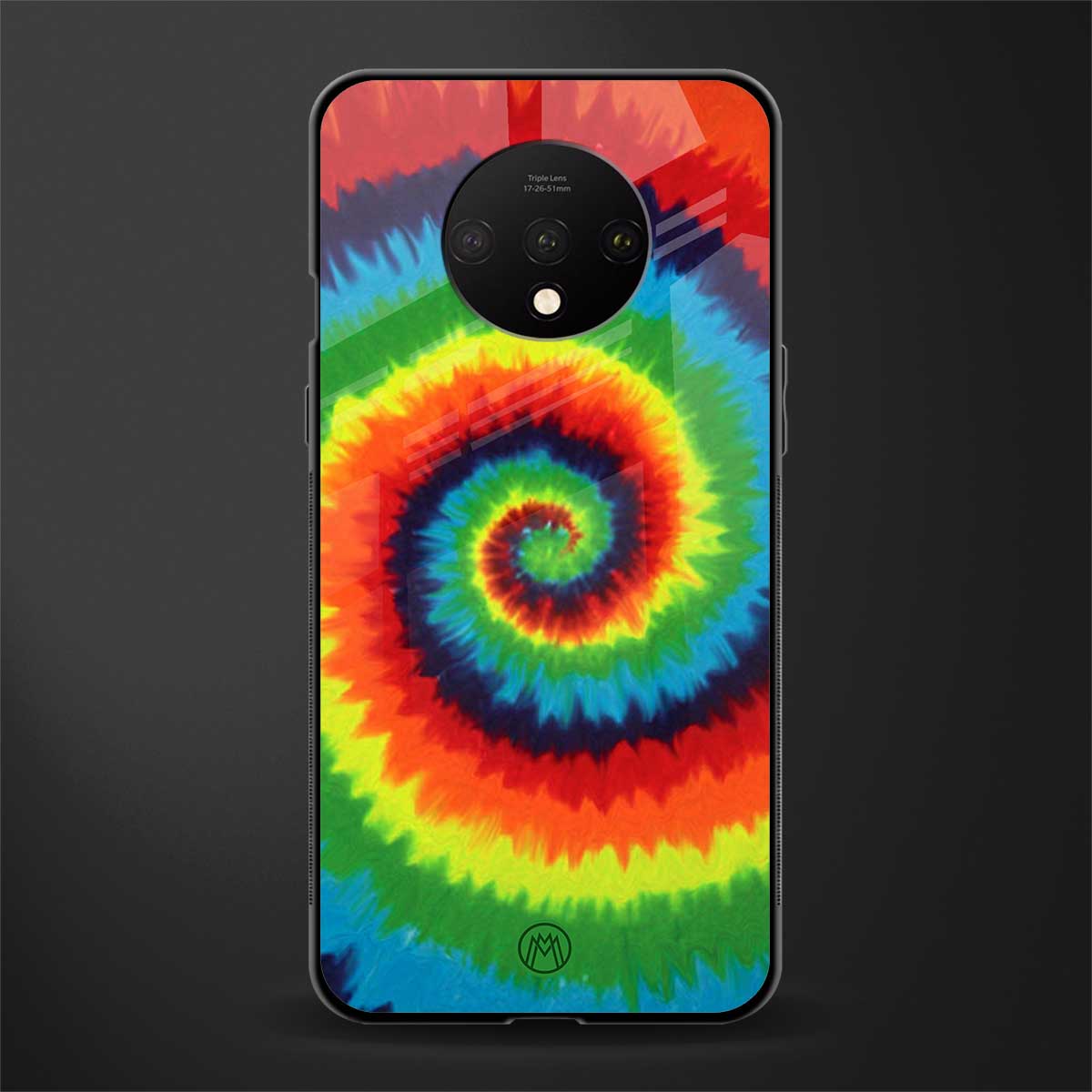 tie and dye glass case for oneplus 7t