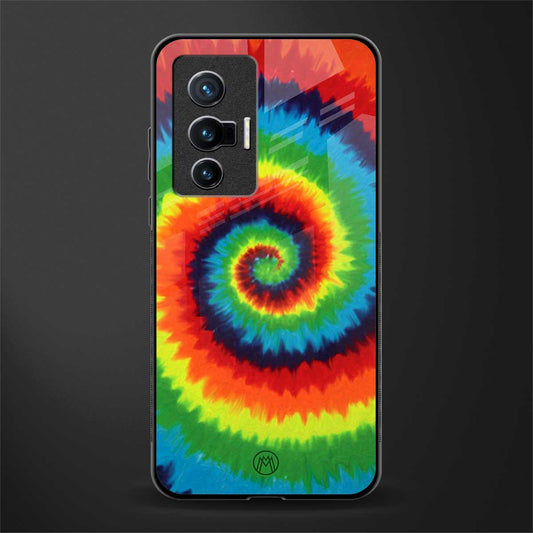 tie and dye glass case for vivo x70 image