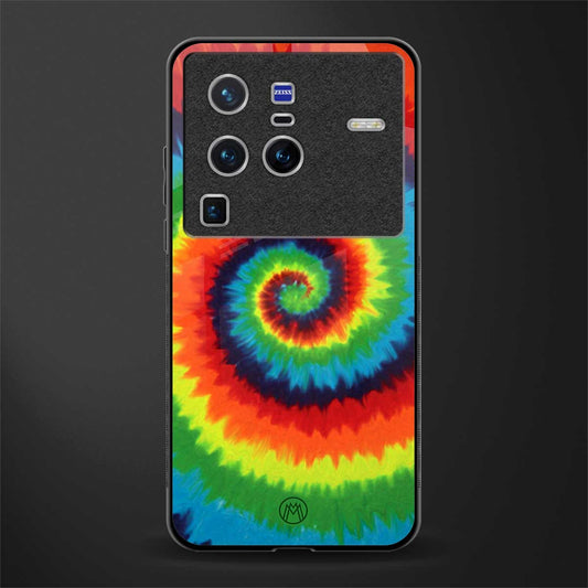 tie and dye glass case for vivo x80 pro 5g image