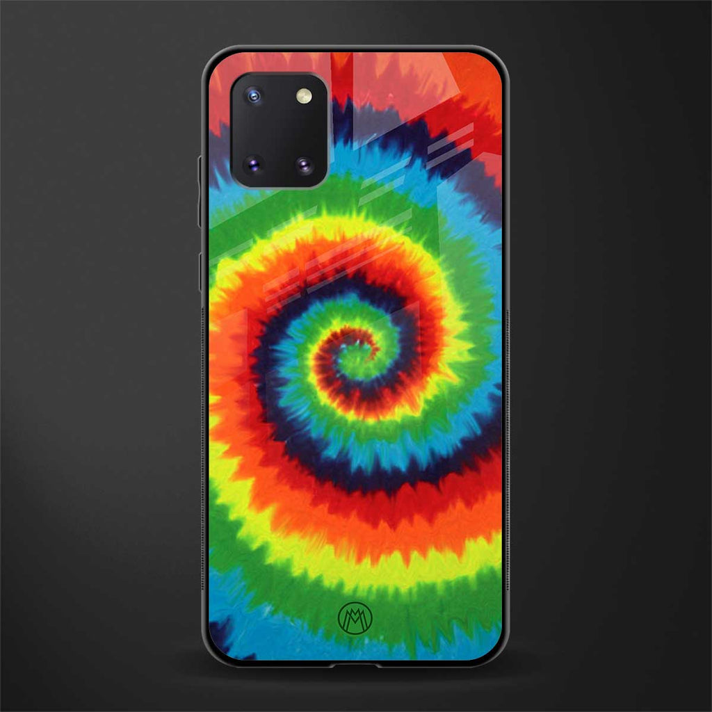 tie and dye glass case for samsung galaxy note 10 lite image