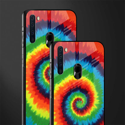 tie and dye glass case for samsung a21 image-2