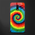 tie and dye glass case for oneplus 6t image