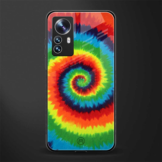 tie and dye back phone cover | glass case for xiaomi 12 pro