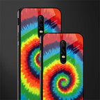 tie and dye glass case for oneplus 6 image-2