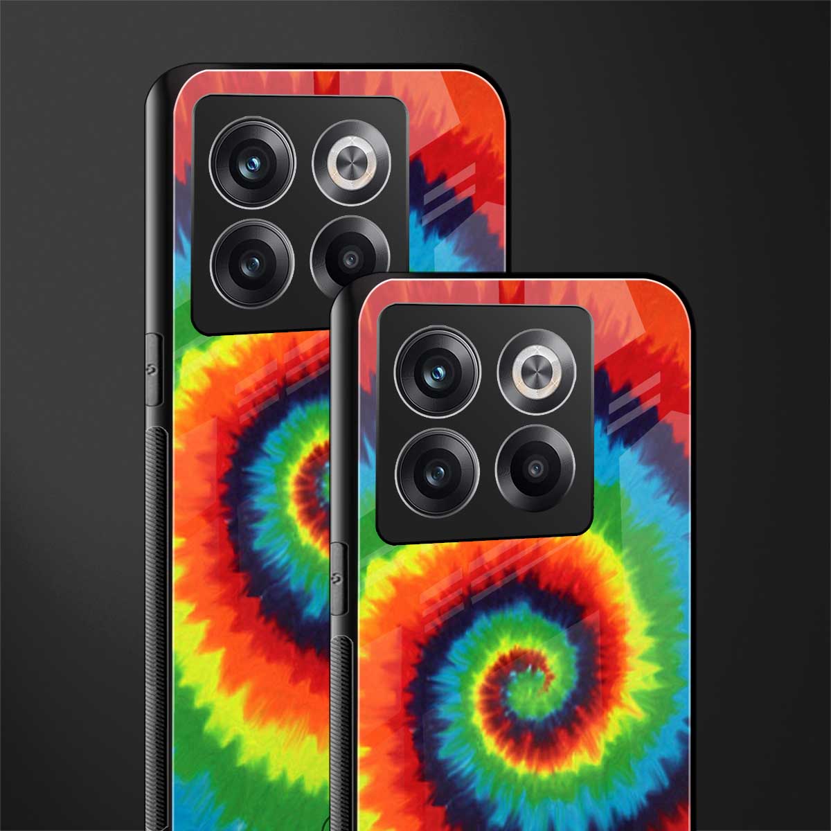 tie and dye back phone cover | glass case for oneplus 10t