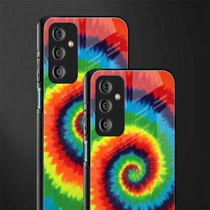 tie and dye back phone cover | glass case for samsung galaxy f23 5g