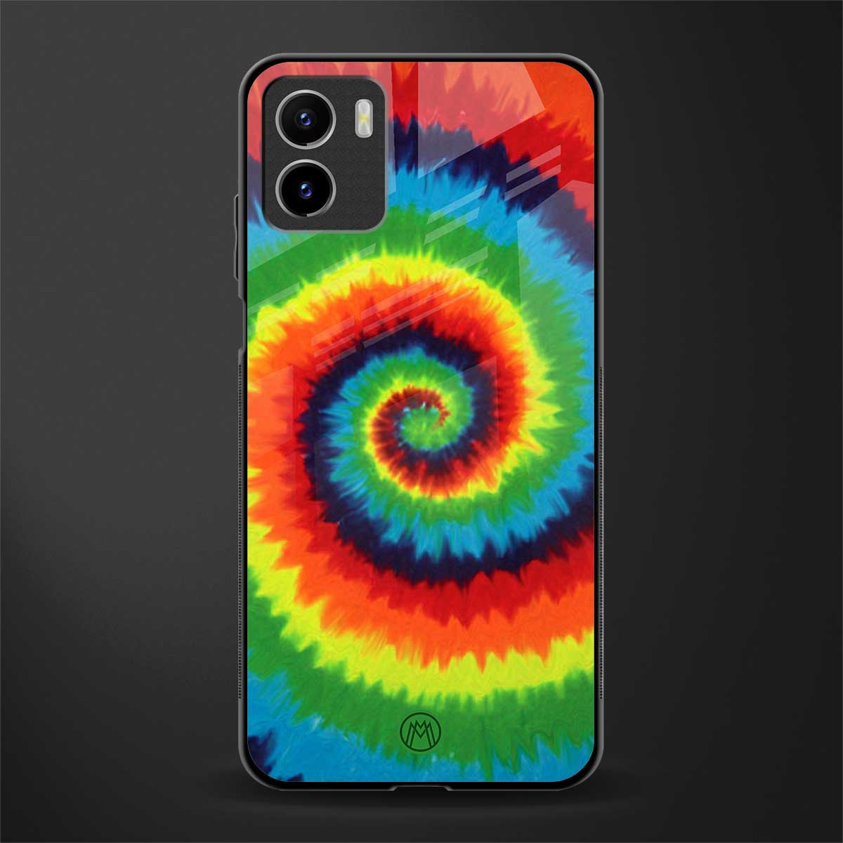 tie and dye back phone cover | glass case for vivo y72