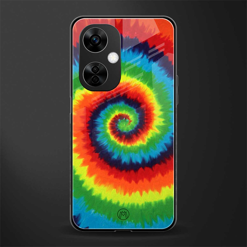 tie and dye back phone cover | glass case for oneplus nord ce 3 lite