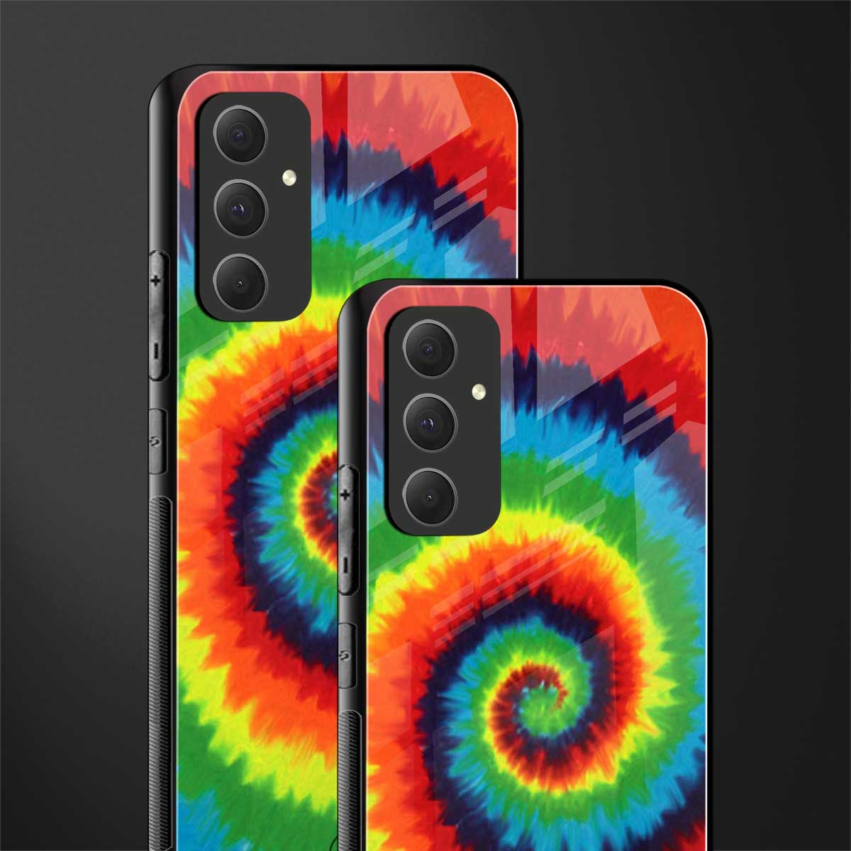 tie and dye back phone cover | glass case for samsung galaxy a54 5g