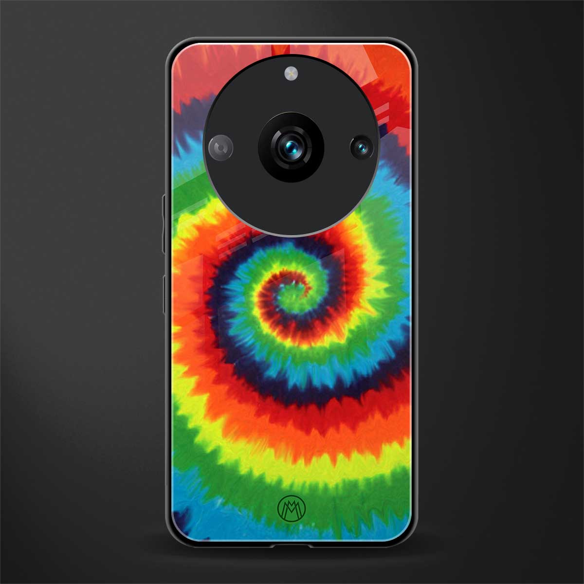 tie and dye back phone cover | glass case for realme 11 pro 5g