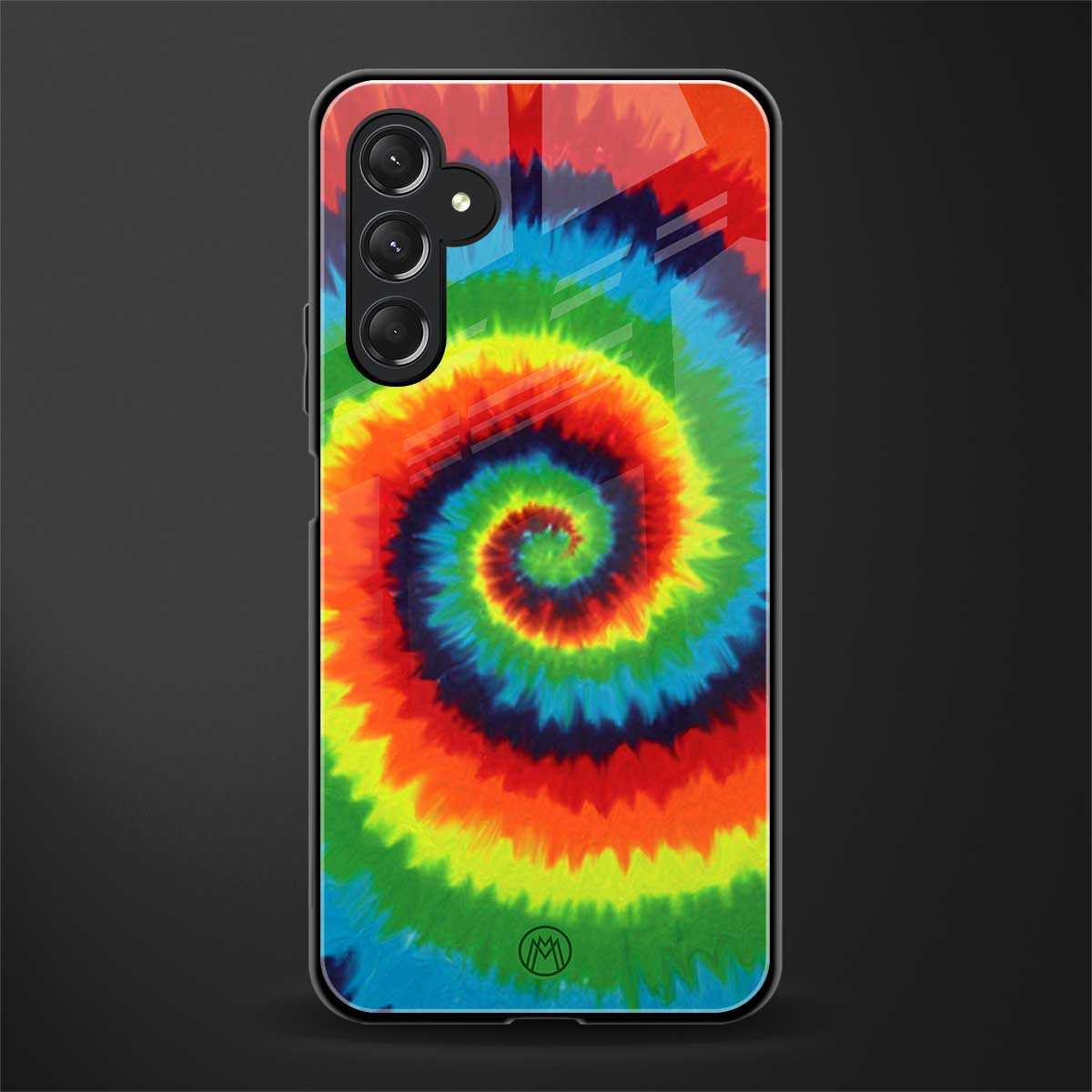 tie and dye back phone cover | glass case for samsun galaxy a24 4g