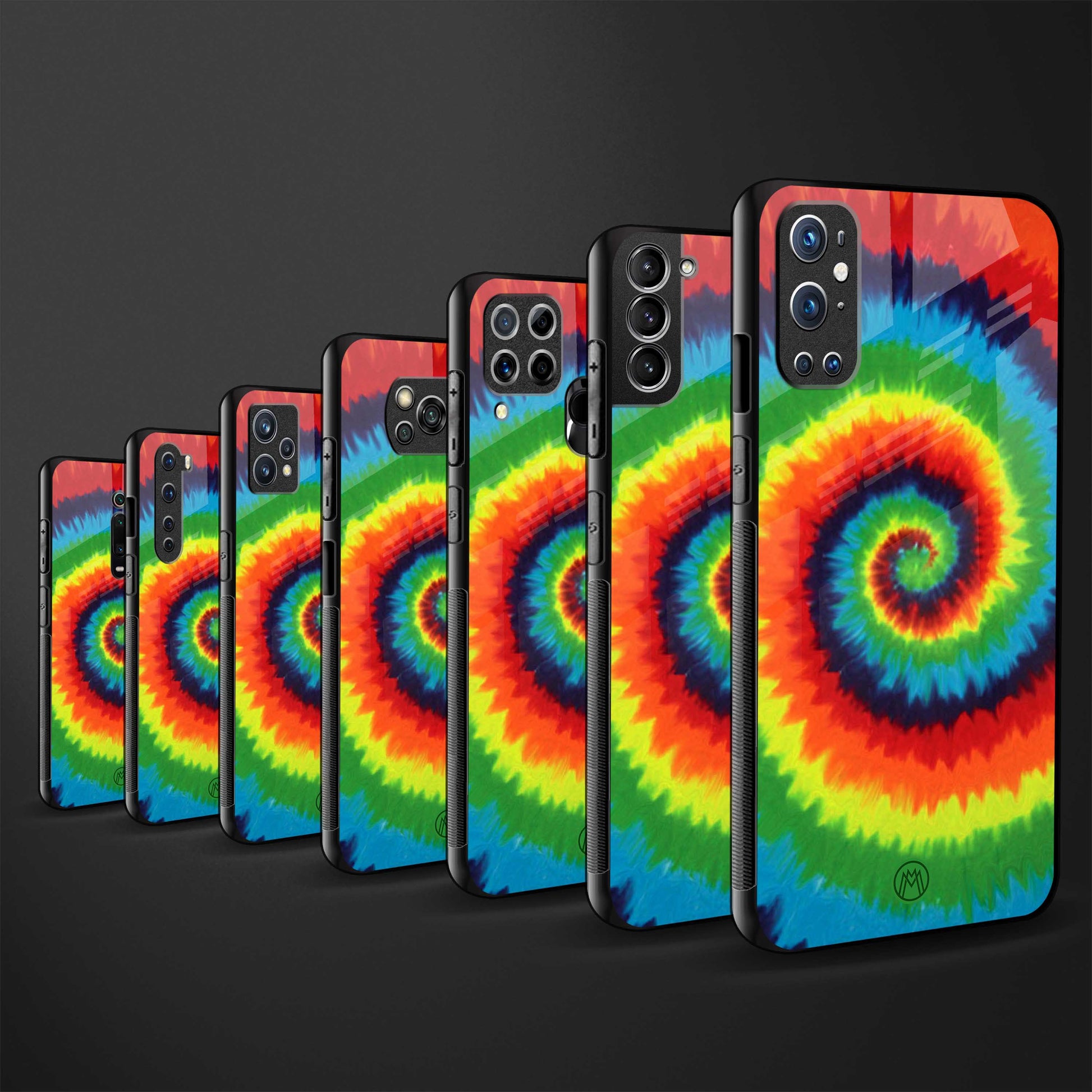 tie and dye glass case for oneplus 8 pro