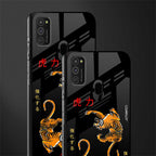 tigers black glass case for samsung galaxy m21 image-2