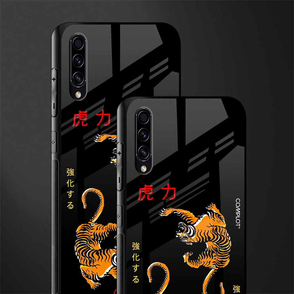 tigers black glass case for samsung galaxy a70 image-2